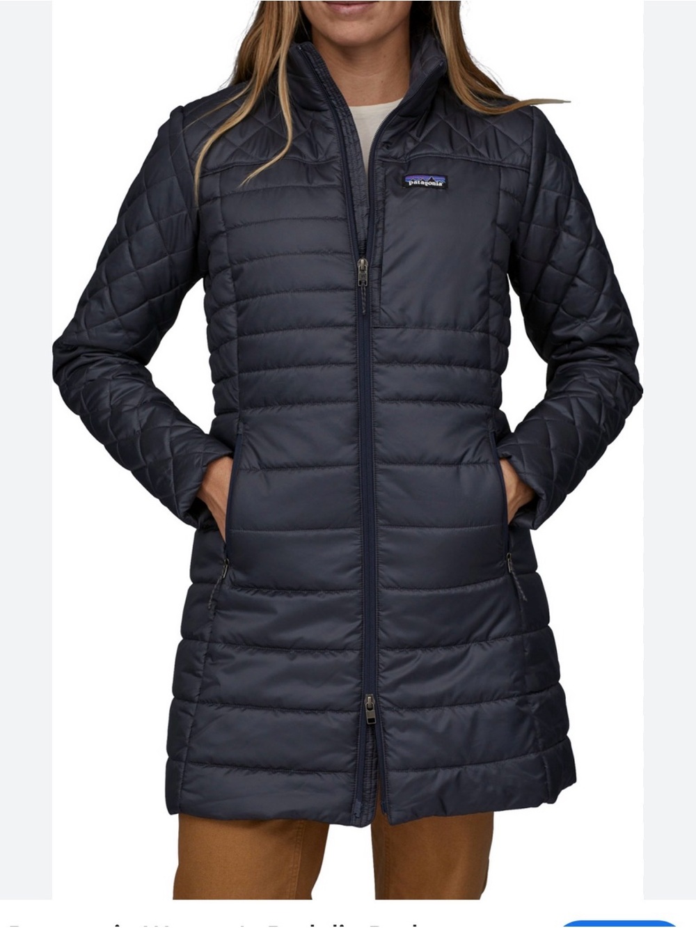 Patagonia Women's Black Quilted Long Insulated Coat
